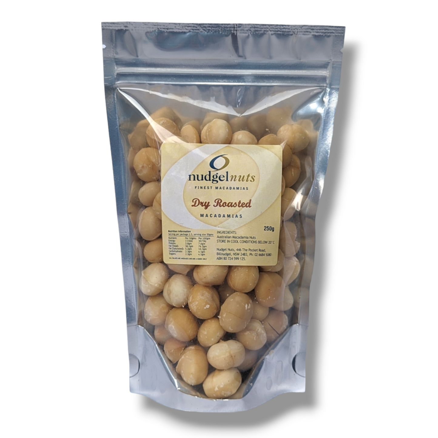 Dry Roasted (Unsalted) Macadamia Nuts