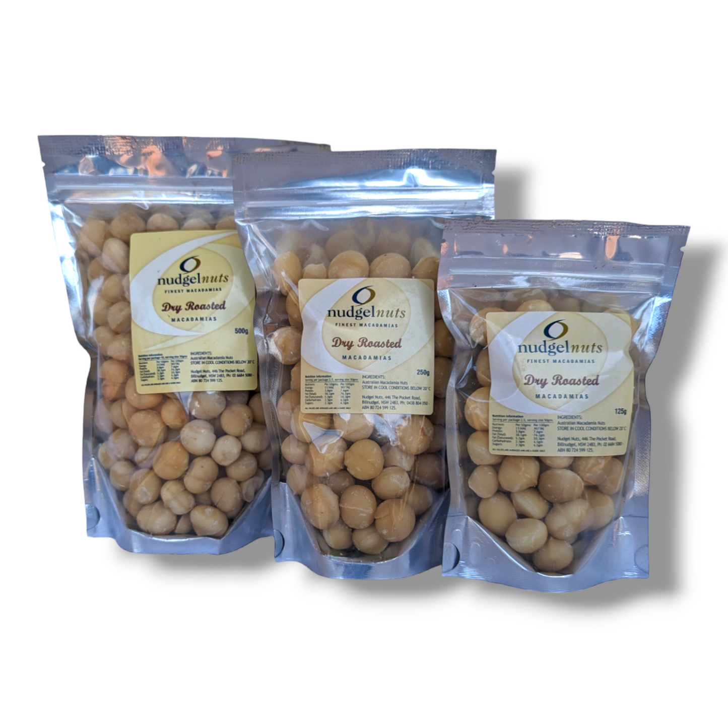 Dry Roasted (Unsalted) Macadamia Nuts